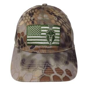 Kryptek Spartan Flag Baseball Cap Multicolor One Size Adjustable Patriotic